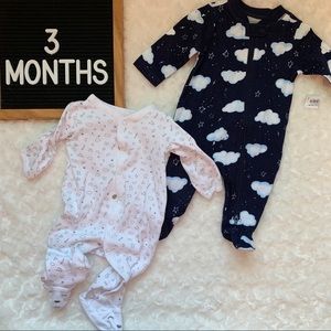 5 for $25 gender neutral footie sleepers